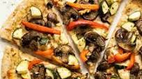 Vegan Red Pepper Hummus Pizza Vegan Red Pepper Hummus Pizza