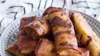 Sweet Banana Lumpia with Milk Chocolate Toasted Coconut Butter Sweet Banana Lumpia with Milk Chocolate Toasted Coconut Butter