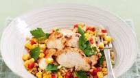 Lime-spiced chicken with pearl barley & corn salad Lime-spiced chicken with pearl barley & corn salad