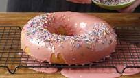 Giant Jelly Donut Cake Giant Jelly Donut Cake