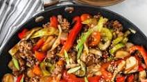 Sesame Ground Beef Stir Fry Sesame Ground Beef Stir Fry