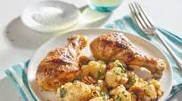 Tandoori Chicken Legs and Roasted Cauliflower Tandoori Chicken Legs and Roasted Cauliflower
