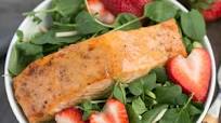 Salmon Watercress Salad with Strawberry Vinaigrette Salmon Watercress Salad with Strawberry Vinaigrette