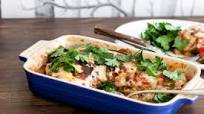 Moussaka with Lemony Parsley Salad Moussaka with Lemony Parsley Salad