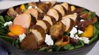 Pork Tenderloin and Spinach Salad with Pickled Peaches Pork Tenderloin and Spinach Salad with Pickled Peaches