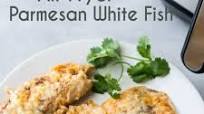 Air Fryer Garlic Parmesan Crusted White Fish (KETO) Air Fryer Garlic Parmesan Crusted White Fish (KETO)