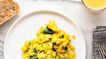 Healthy Spinach Scrambled Eggs Healthy Spinach Scrambled Eggs