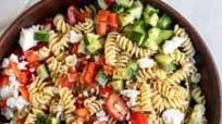 Healthy Greek Pasta Salad - (Gluten-Free)