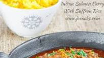 Indian Salmon Curry with Saffron Rice Indian Salmon Curry with Saffron Rice