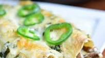 Steak Enchiladas with Jalapeño Cilantro Cream Sauce Steak Enchiladas with Jalapeño Cilantro Cream Sauce