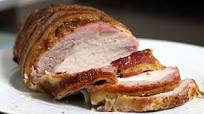 Honey-Bourbon Glazed Pork Loin With Bacon Honey-Bourbon Glazed Pork Loin With Bacon