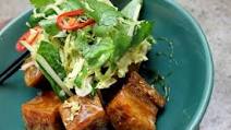 Chilli Caramel Pork Belly with Apple and Herb Salad Chilli Caramel Pork Belly with Apple and Herb Salad