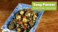 Saag paneer with okra and chickpeas Saag paneer with okra and chickpeas