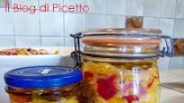 Melanzane sott'olio con peperoni e cipolle di Tropea alla calabrese Melanzane sott'olio con peperoni e cipolle di Tropea alla calabrese