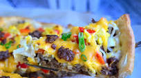 Skinny Breakfast Pizza Skinny Breakfast Pizza
