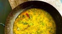 Kumro Shaag Diye Mung Dal (Mung Dal with Pumpkin Leaves) Kumro Shaag Diye Mung Dal (Mung Dal with Pumpkin Leaves)