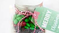 M&M cookies in a jar M&M cookies in a jar
