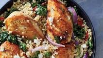 Mediterranean Chicken and Bulgur Skillet Mediterranean Chicken and Bulgur Skillet