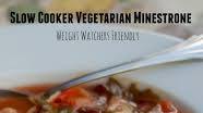 Healthy Slow Cooker Vegetarian Minestrone Soup Healthy Slow Cooker Vegetarian Minestrone Soup