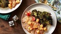 Roasted Pork & Broccoli with Apple, Cheese Sauce, & Garlic Breadcrumbs Roasted Pork & Broccoli with Apple, Cheese Sauce, & Garlic Breadcrumbs
