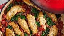 Herb Chicken and Spinach Skillet Recipe Herb Chicken and Spinach Skillet Recipe