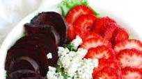 Strawberry Beet Salad with Blue Cheese and Almonds Strawberry Beet Salad with Blue Cheese and Almonds