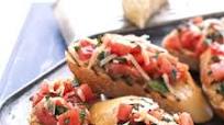 Bruschetta with Tomato-Basil Topping Bruschetta with Tomato-Basil Topping