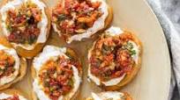 Sun-dried Tomato Ricotta Crostini Appetizer Sun-dried Tomato Ricotta Crostini Appetizer