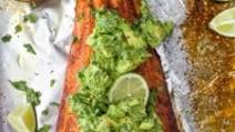 Spice Rubbed Salmon with Avocado Salsa Spice Rubbed Salmon with Avocado Salsa