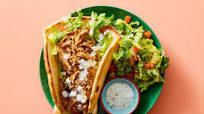 Pulled Pork Gyros with White Sauce & Crisp Salad Pulled Pork Gyros with White Sauce & Crisp Salad