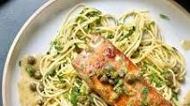 Salmon Piccata with Herbed Pasta Salmon Piccata with Herbed Pasta