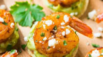 Spicy Shrimp Guacamole Bites Spicy Shrimp Guacamole Bites