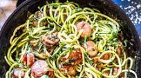 Keto Creamy Tuscan Zucchini Noodles with Sausage Keto Creamy Tuscan Zucchini Noodles with Sausage