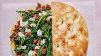 Broccoli, feta and romesco focaccia sandwich recipe Broccoli, feta and romesco focaccia sandwich recipe