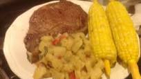 Microwaved Cooked Rib Eye Steak Microwaved Cooked Rib Eye Steak