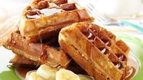 Peanut Butter and Banana Waffles Peanut Butter and Banana Waffles