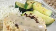 Ground Beef Pinwheels with Mushroom Sauce Ground Beef Pinwheels with Mushroom Sauce
