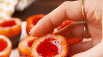 Chocolate-Covered Strawberry Jell-O Shots Chocolate-Covered Strawberry Jell-O Shots