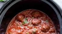 Paleo Slow Cooker Meatballs in Marinara Sauce {Whole30} Paleo Slow Cooker Meatballs in Marinara Sauce {Whole30}