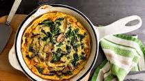 Mushroom and Spinach Frittata Mushroom and Spinach Frittata