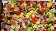 One-Pan Roasted Sausage, Peppers and Potatoes One-Pan Roasted Sausage, Peppers and Potatoes