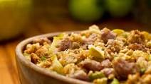 Savory Herb and Sausage Stuffing with Tangy Granny Smith Apples Savory Herb and Sausage Stuffing with Tangy Granny Smith Apples