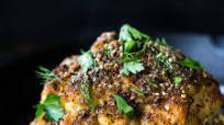 Whole Roasted Cauliflower with Tahini Sauce Whole Roasted Cauliflower with Tahini Sauce