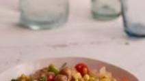 Potato Vegetable Salad with Mustard-Tarragon Dressing Potato Vegetable Salad with Mustard-Tarragon Dressing