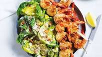 Curtis Stone's prawn caesar salad with crouton crumbs Curtis Stone's prawn caesar salad with crouton crumbs