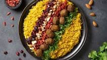 Vegan Persian Falafel with Jewelled Rice Vegan Persian Falafel with Jewelled Rice