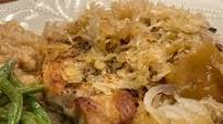 Porkchops with Sauerkraut, Apple & Onion Porkchops with Sauerkraut, Apple & Onion