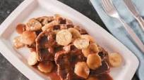 Banana Bread Waffles with Bananas Foster Sauce Banana Bread Waffles with Bananas Foster Sauce