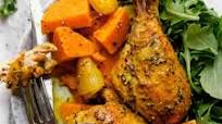 Turmeric Roasted Chicken and Sweet Potatoes Turmeric Roasted Chicken and Sweet Potatoes