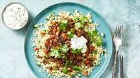 Turkish-Spiced Lamb with Couscous and Cucumber Yoghurt Turkish-Spiced Lamb with Couscous and Cucumber Yoghurt
